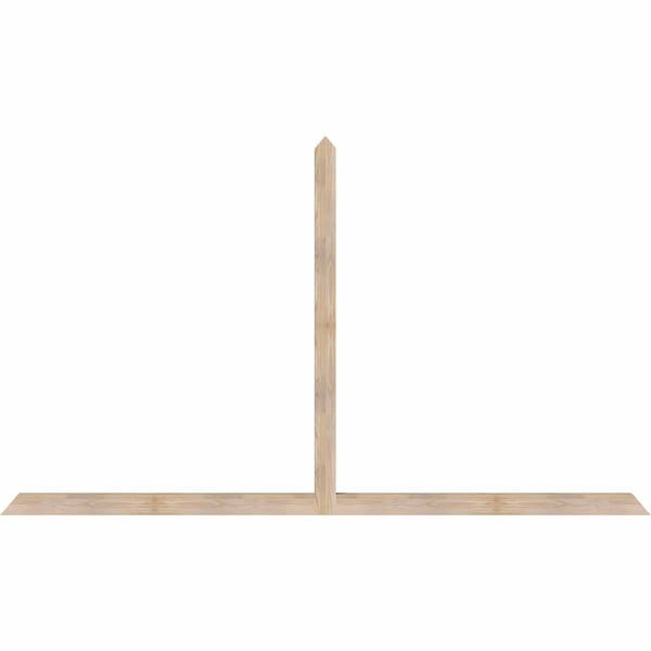 Ekena Millwork Portland Smooth Timber Gable Bracket, Douglas Fir, 108"W x 63"H x 3 1/2"D x 3 1/2"F, 14/12 Pitch GBW108X63X0404POR00SDF - main